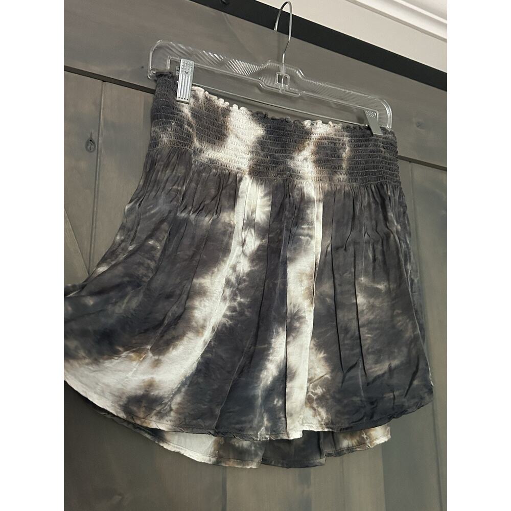 Stark X Women's M Pull-On Mini Flare Skirt Medium Muted Tye Dye Festival Coastal